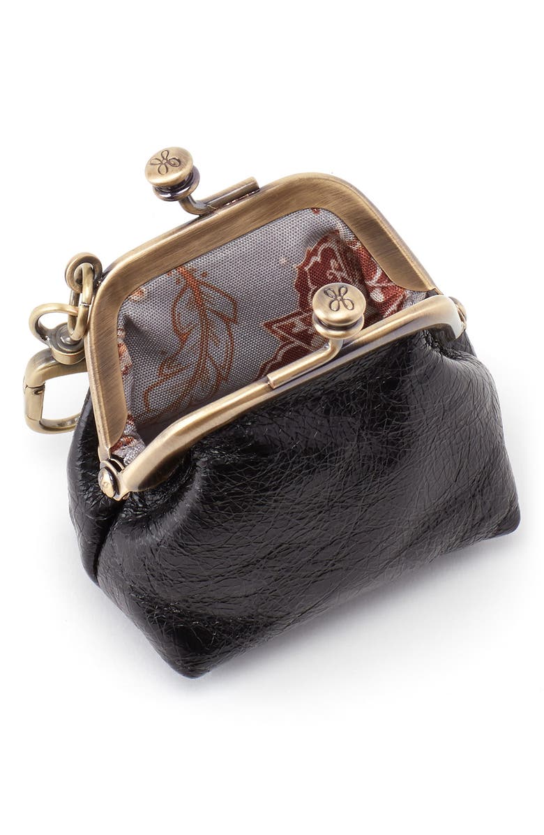 HOBO Run Clip Frame Leather Pouch, Alternate, color,