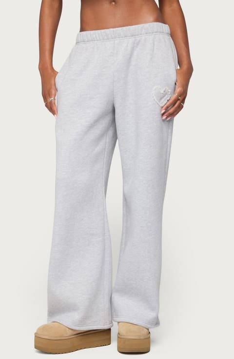 Love Edikted Wide Leg Sweatpants