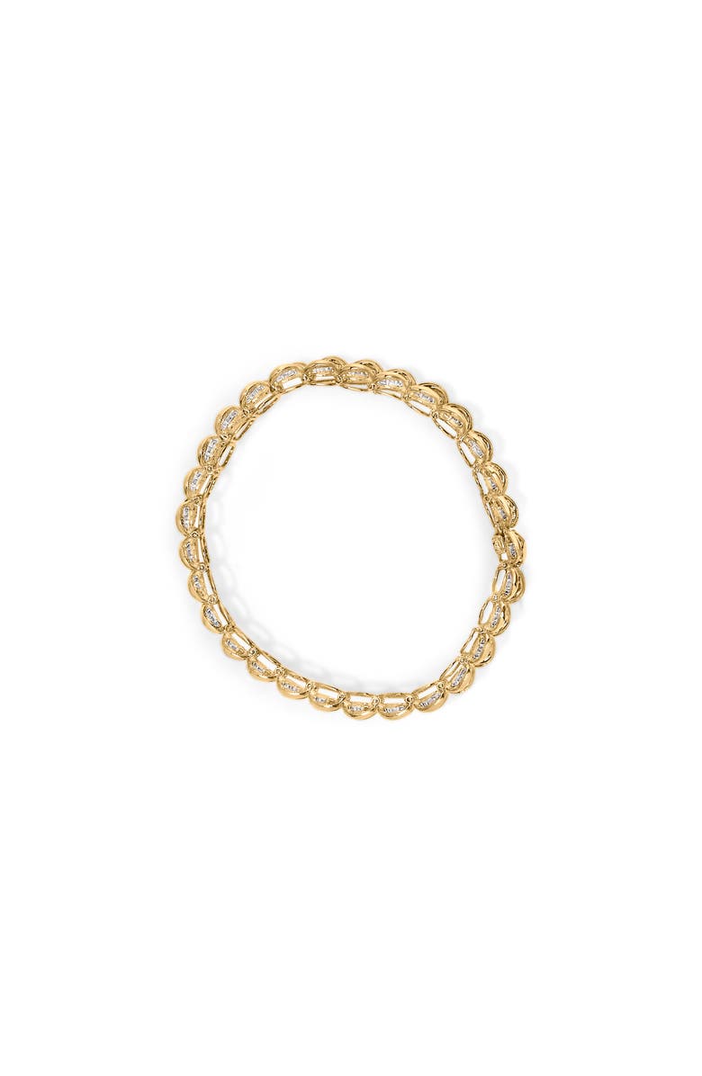 Haus of Brilliance 10K Yellow Gold 4.00 Cttw Pave Diamond Classic Link Bracelet, Alternate, color, Yellow