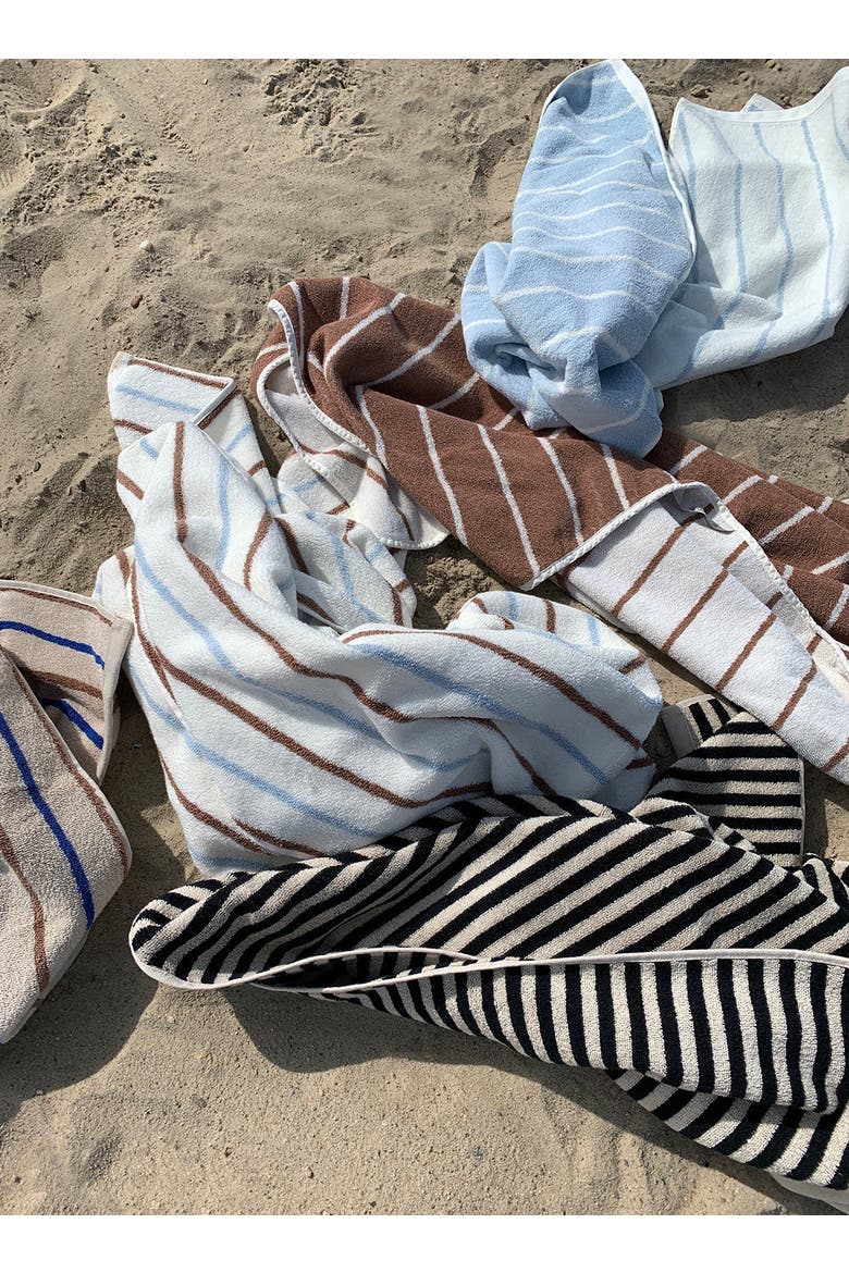Raita Towel, Alternate, color, Cloud / Caramel