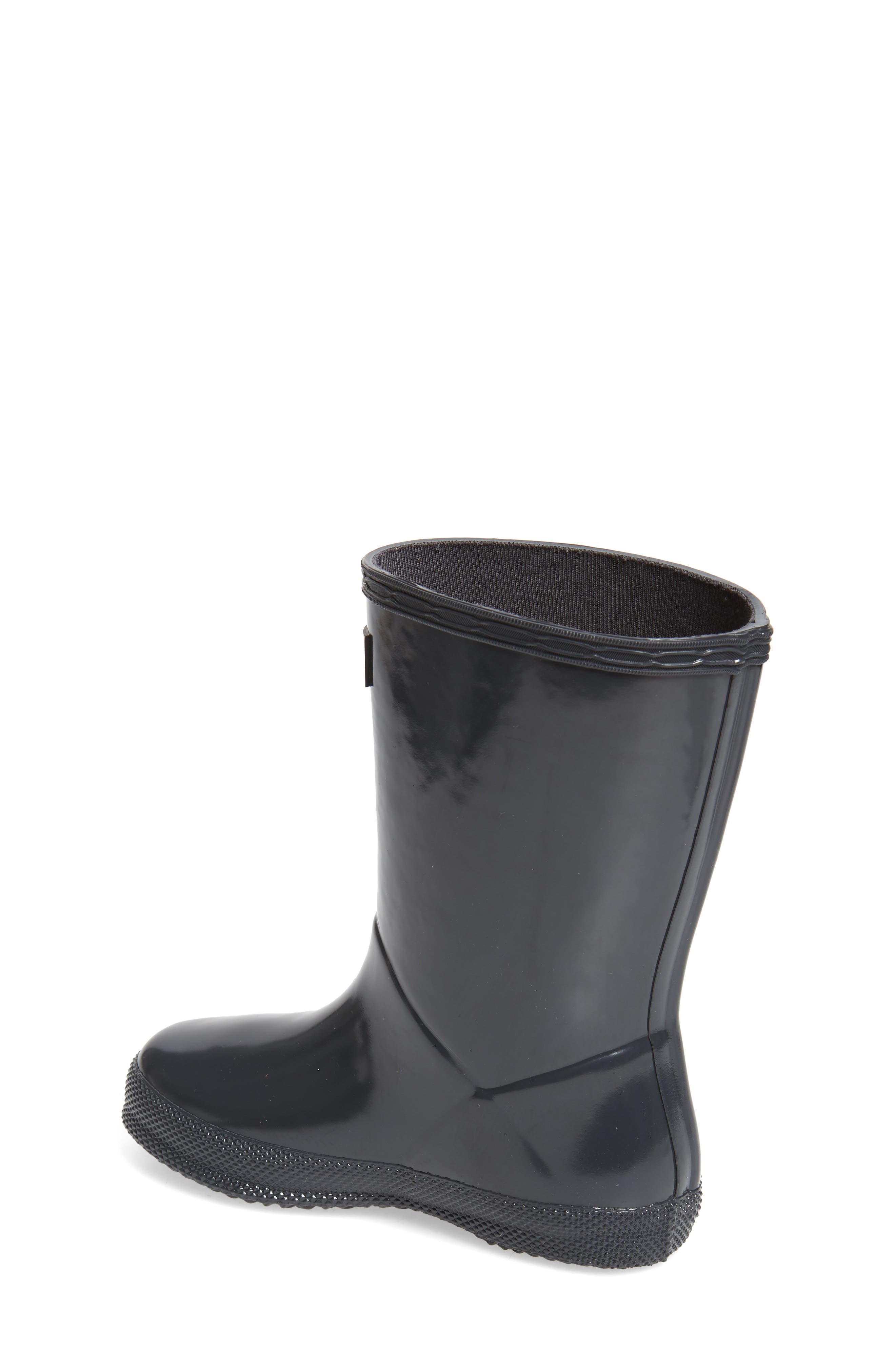 Kids' First Gloss Waterproof Rain Boot, Alternate, color, DARK SLATE
