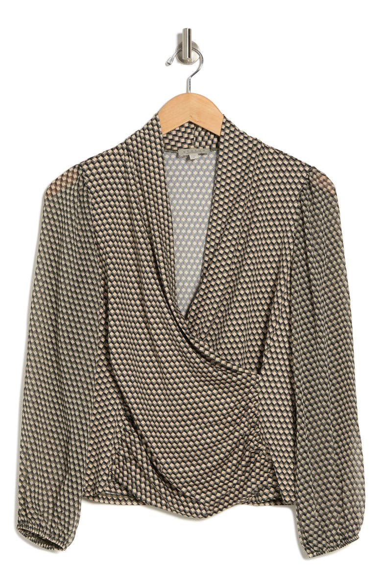 CHENAULT Wrap Style Long Sleeve Top, Alternate, color,