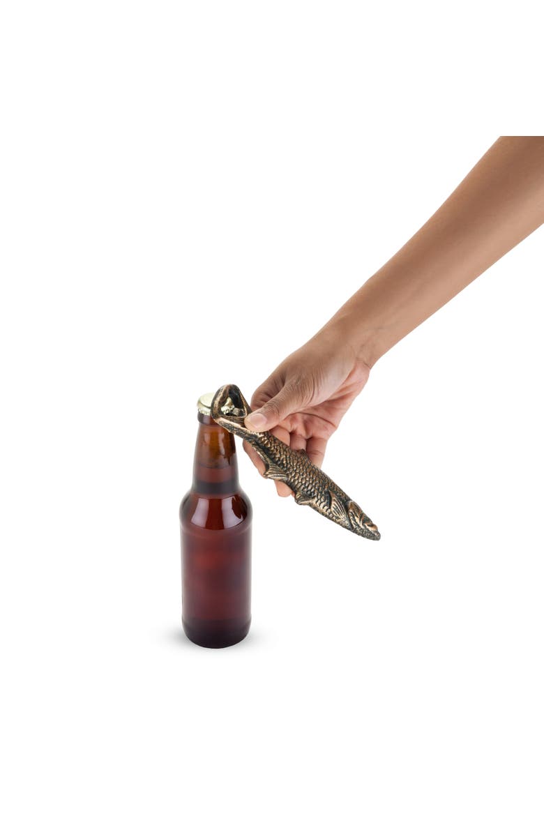 Cast Iron Fish Bottle Opener, Alternate, color, Bronze