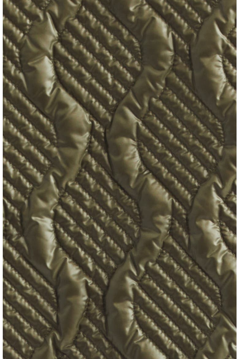 Libellule Quilted Jacket, Alternate, color, GREEN