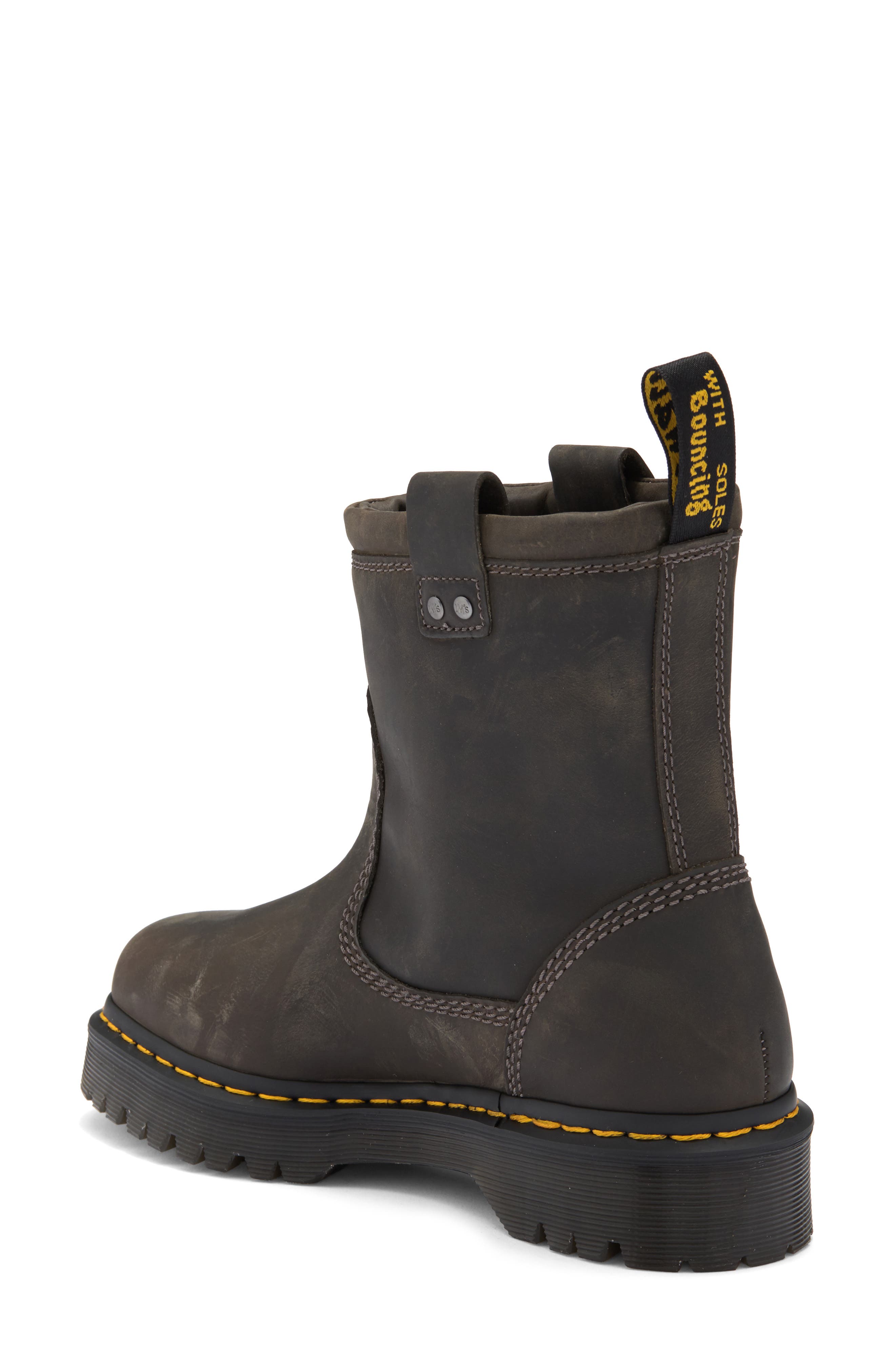 Dr. Martens Anistone Lo Boot, Alternate, color, Charcoal Grey Burnished Waxy