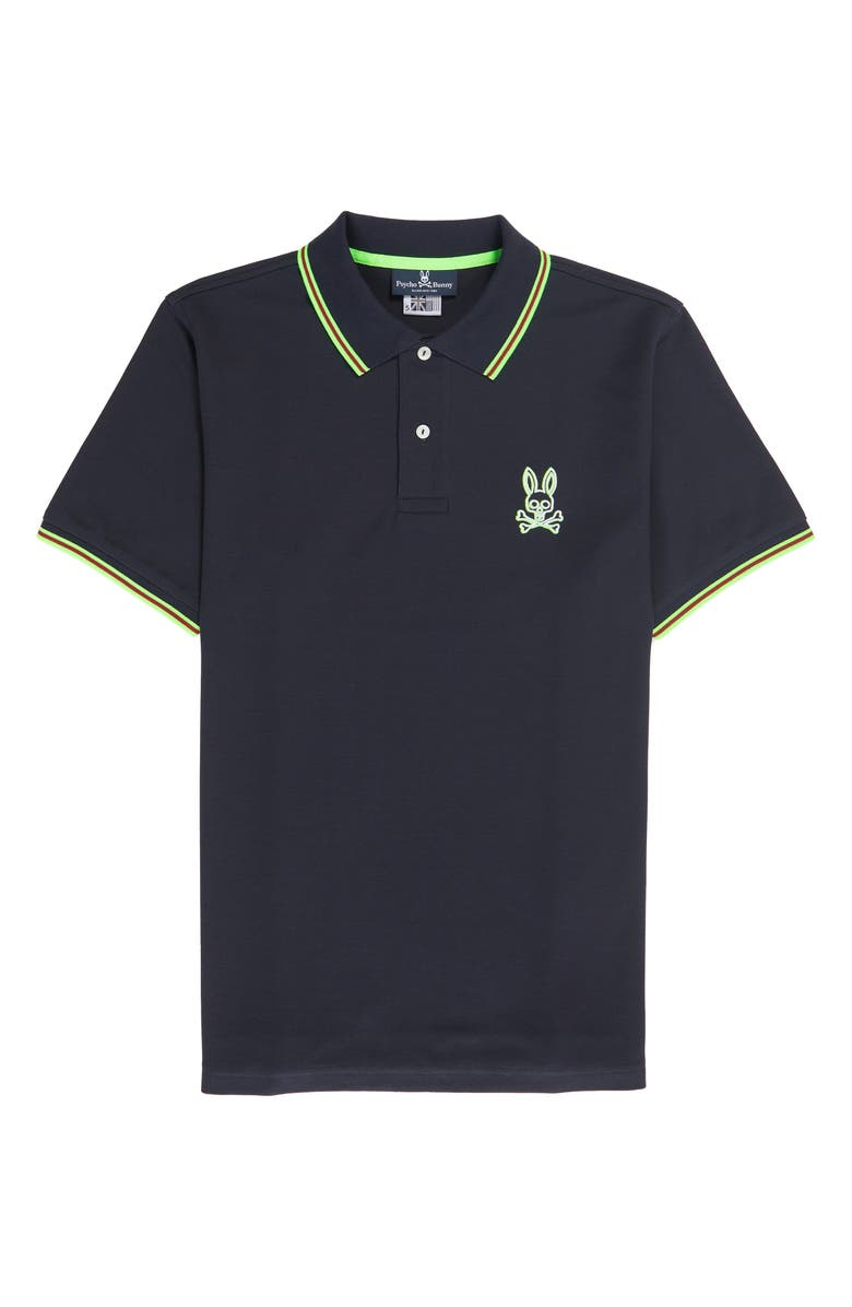 Psycho Bunny Gresham Tipped Piqué Polo, Alternate, color,