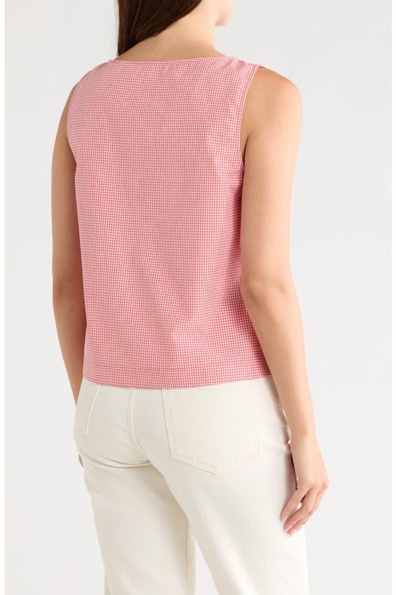 Gingham Shell Tank, Alternate, color, R628 RED