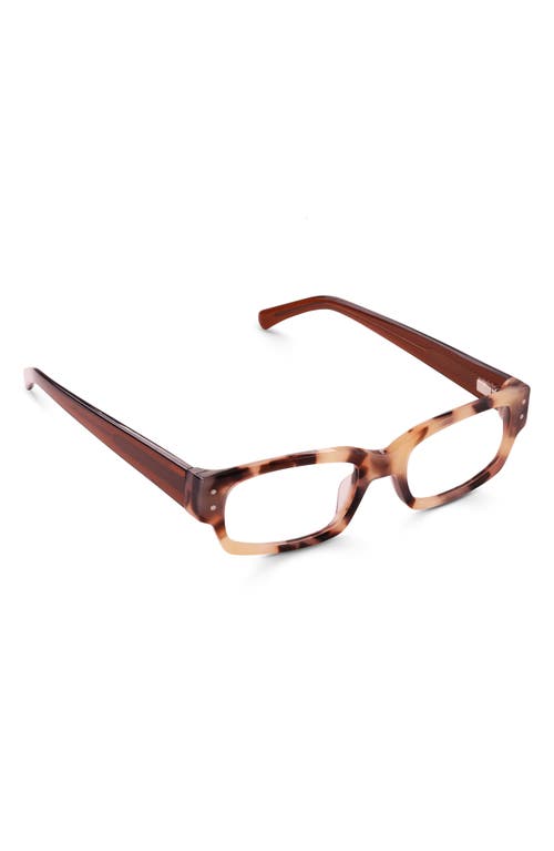 Eyebobs Head 49mm Rectangular Reading Glasses In Vanilla Tortoise