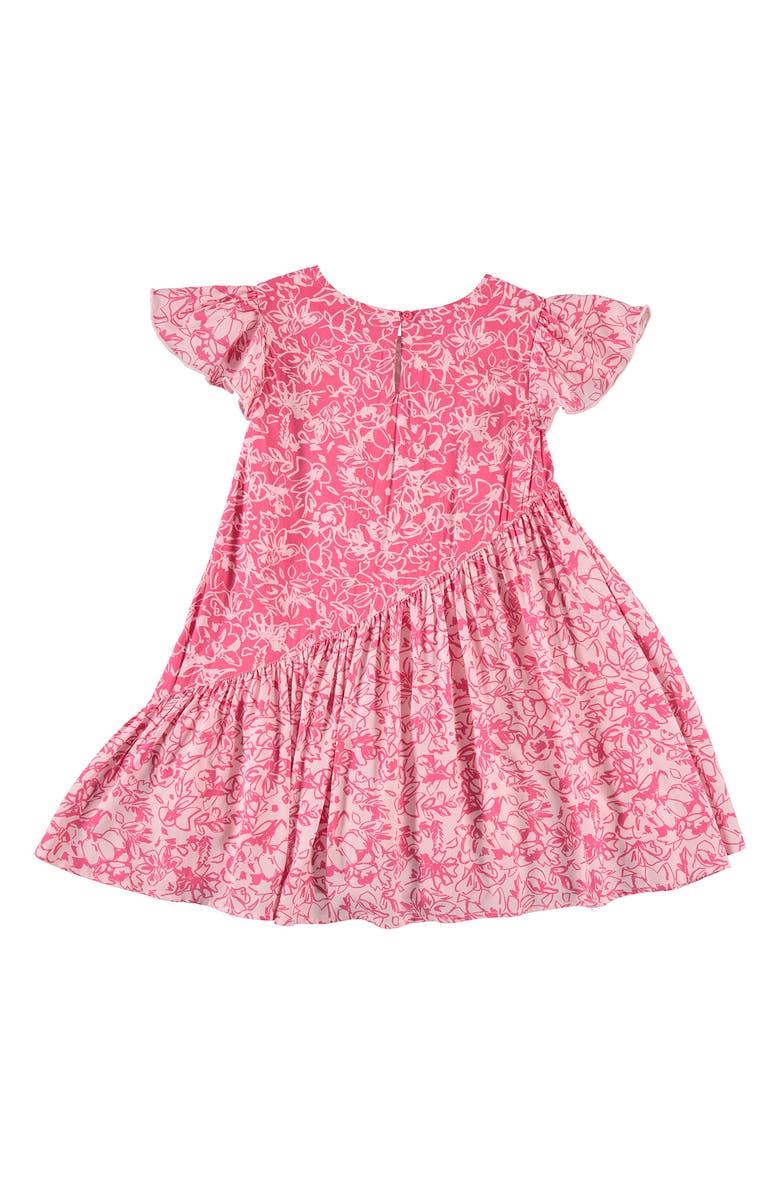 French Connection Asymmetrical Ruffle Dress, Alternate, color, 