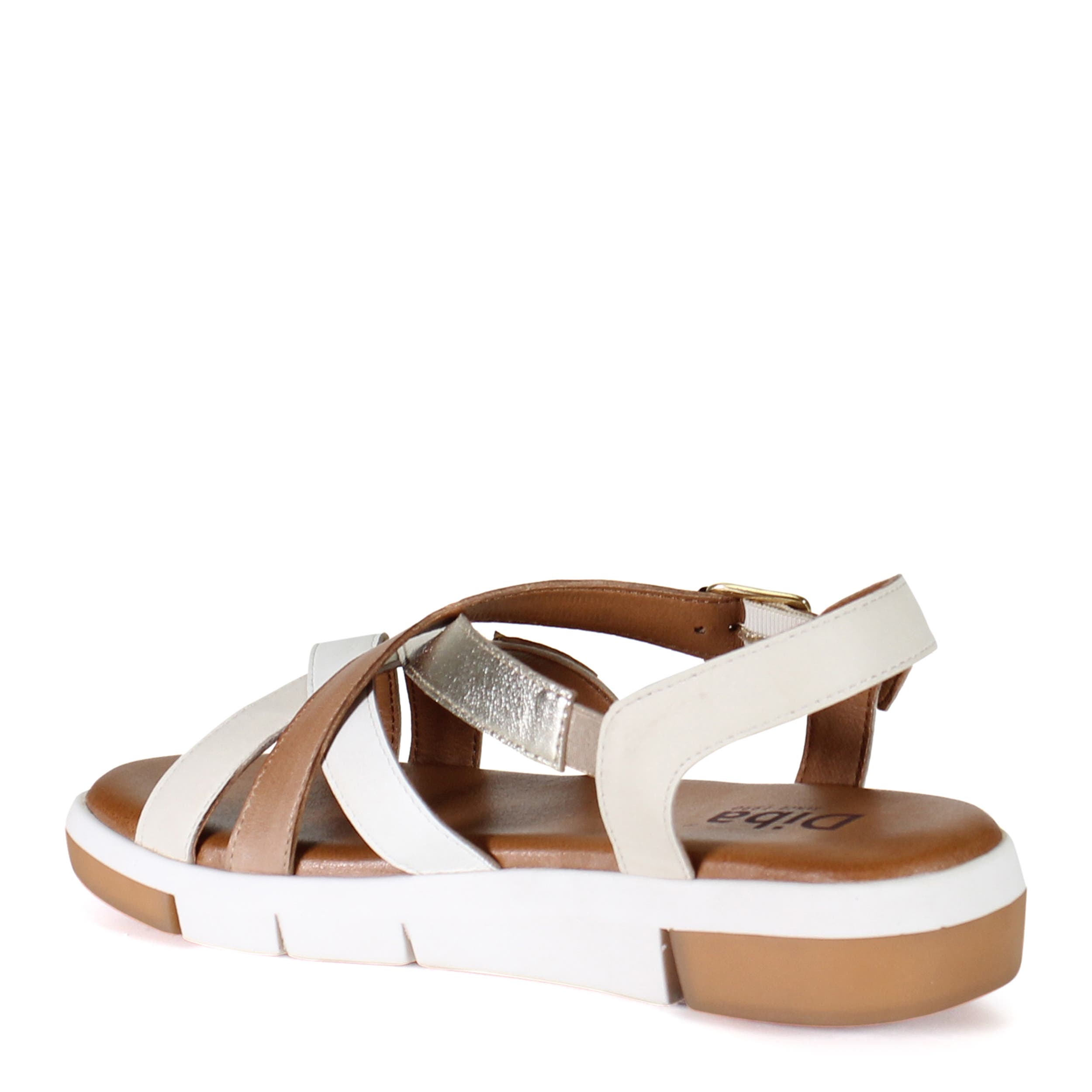 Diba True DAR LING Leather Cushioned Gladiator Sandal, Alternate, color, Natural Multi