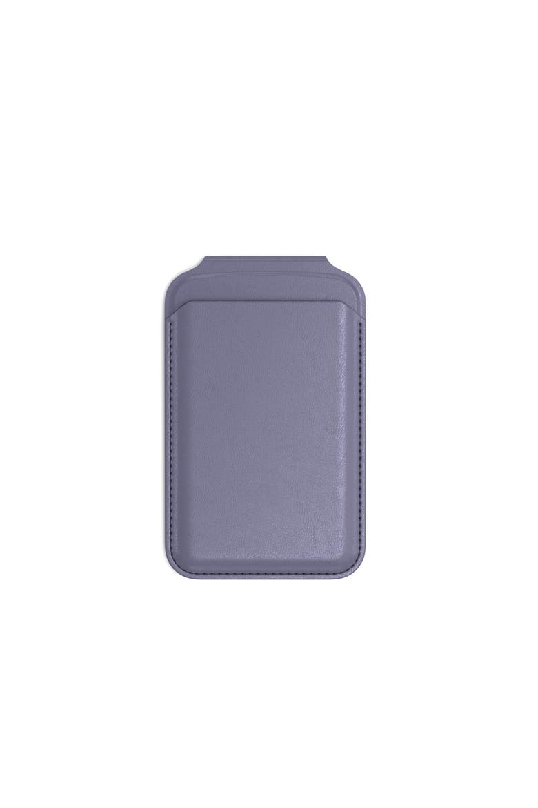 Vegan-Leather Magnetic Wallet Stand, Alternate, color, Purple