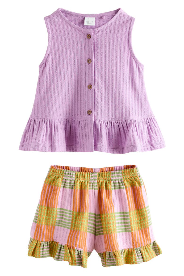 Vest & Shorts Set, Main, color, PURPLE