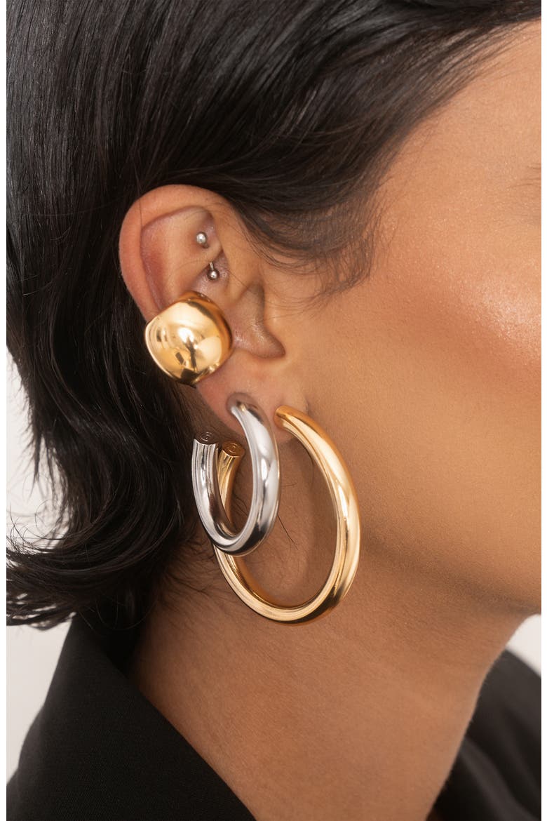 Chunky Ear Cuff, Alternate, color, GOLD