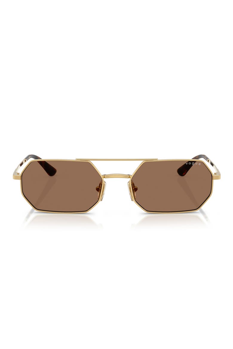 55mm Irregular Sunglasses, Main, color, GOLD