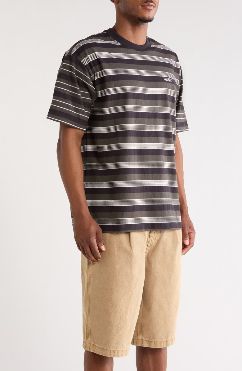 Vans Pismo Stripe Knit T-Shirt, Alternate, color, Black