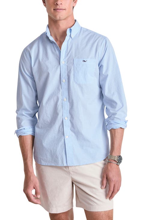 Anegada Gingham Button-Down Shirt