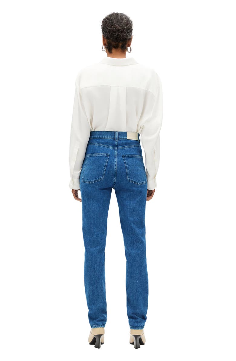 Another Tomorrow Slim Denim Pant, Alternate, color, Rinsed