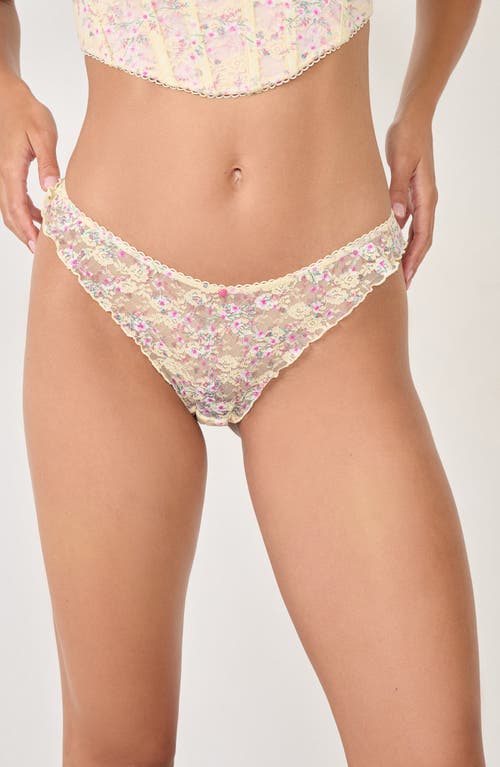 Etam Passionnelle Tanga Thong In White