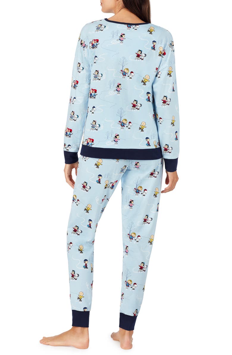BedHead Pajamas Peanuts<sup>®</sup> on Ice Jogger Pajamas, Alternate, color, Peanuts On Ice