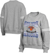 WEAR by Erin Andrews Women's WEAR by Erin Andrews Gray New York Knicks Crest Crew Sweatshirt