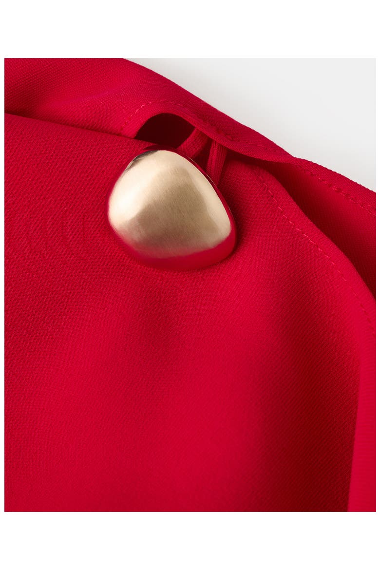 Asymmetrical Neck Dress, Alternate, color, RED