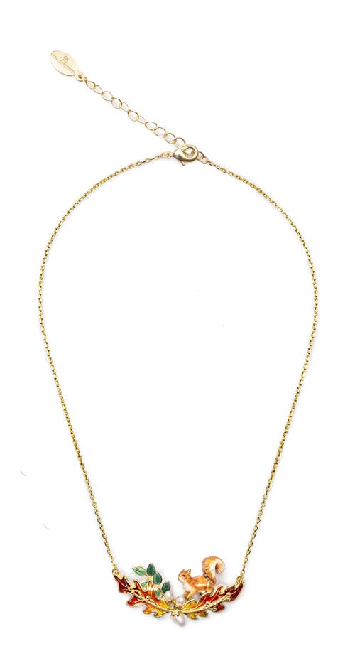 Bill Skinner Studio Squirrel & Acorn Necklace