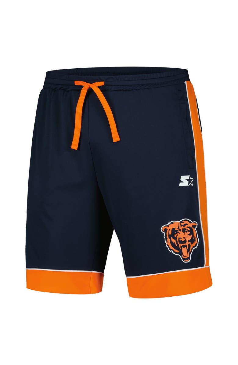 STARTER Men's Starter Navy/Orange Chicago Bears Fan Favorite Fashion Shorts, Alternate, color, 
