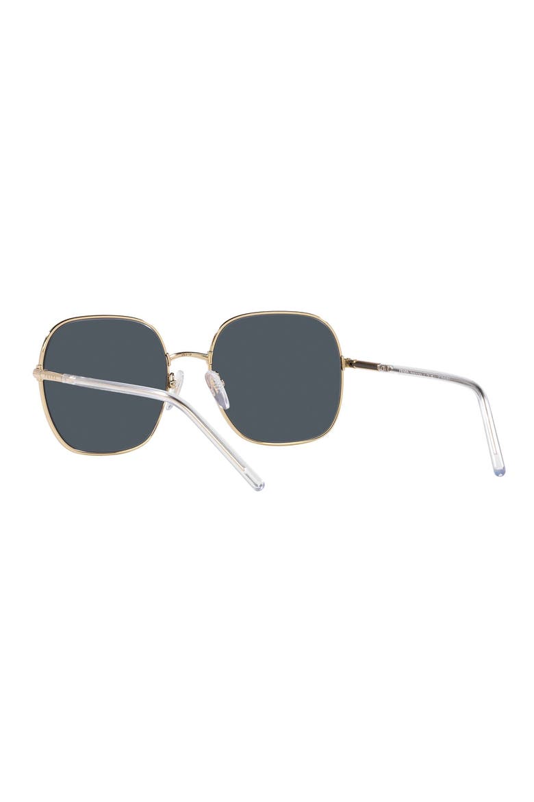 58mm Round Blue Light Blocking Glasses, Alternate, color, DARK GREY