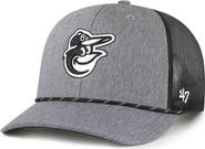 '47 Men's '47 Charcoal Baltimore Orioles Carbon Rope Trucker Adjustable Hat