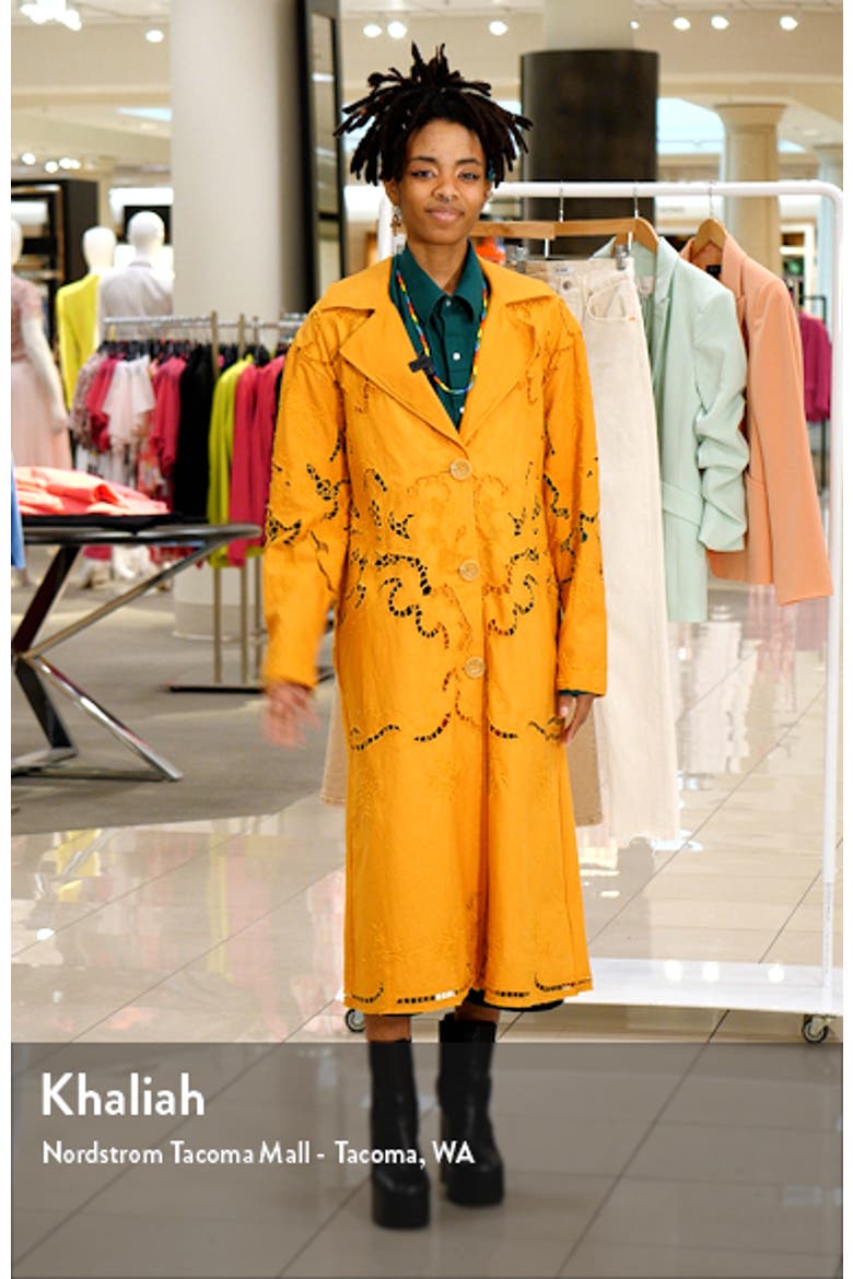 Susanna Eyelet Cotton & Linen Coat video
