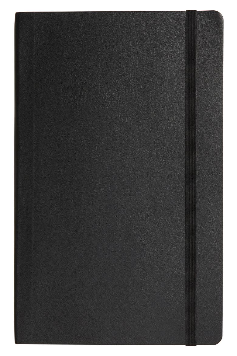 Classic Large Ruled Soft Cover Notebook, Main, color, BLACK