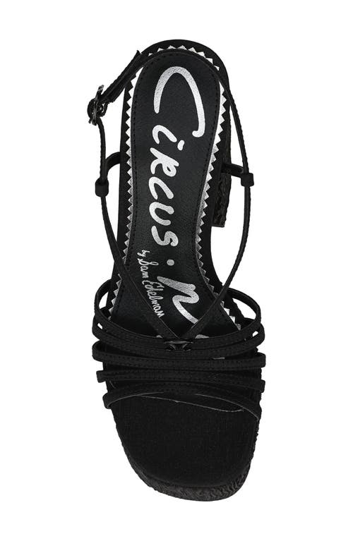 Circus Ny By Sam Edelman Siena Platform Slingback Sandal In Black