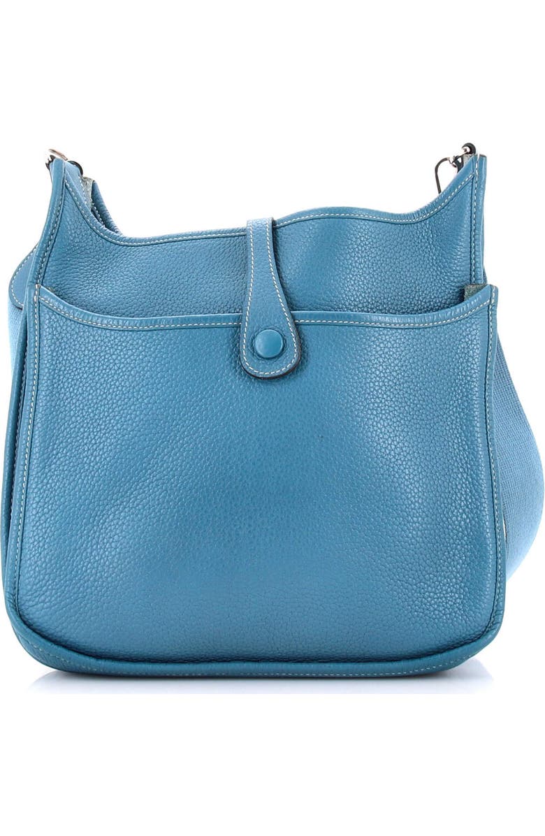 Pre-Owned Hermes Evelyne Bag Gen III Clemence PM, Alternate, color, Bleu Jean