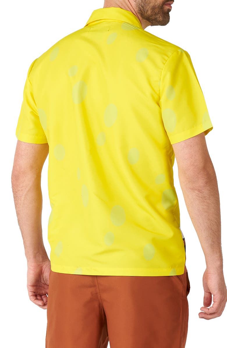 OppoSuits Spongebob Camp Shirt & Shorts Set, Alternate, color, Yellow