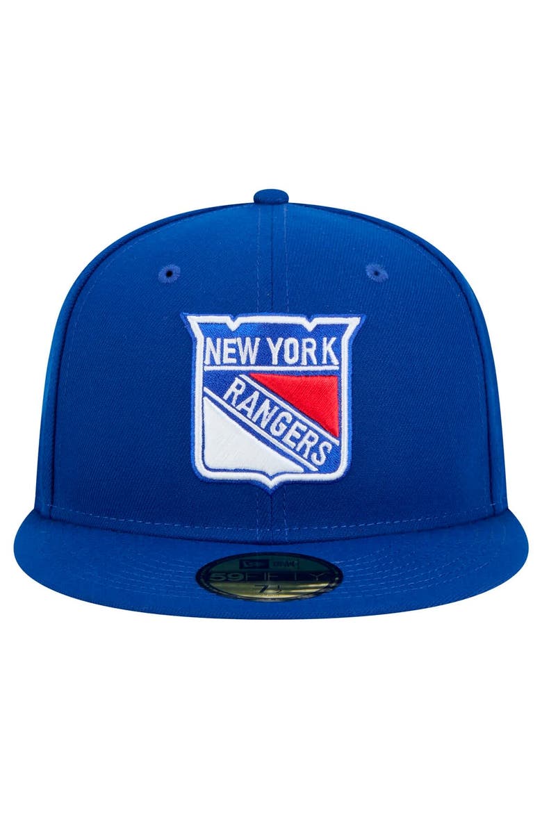 Men's New Era Blue New York Rangers Core 59FIFTY Fitted Hat, Alternate, color, Blue