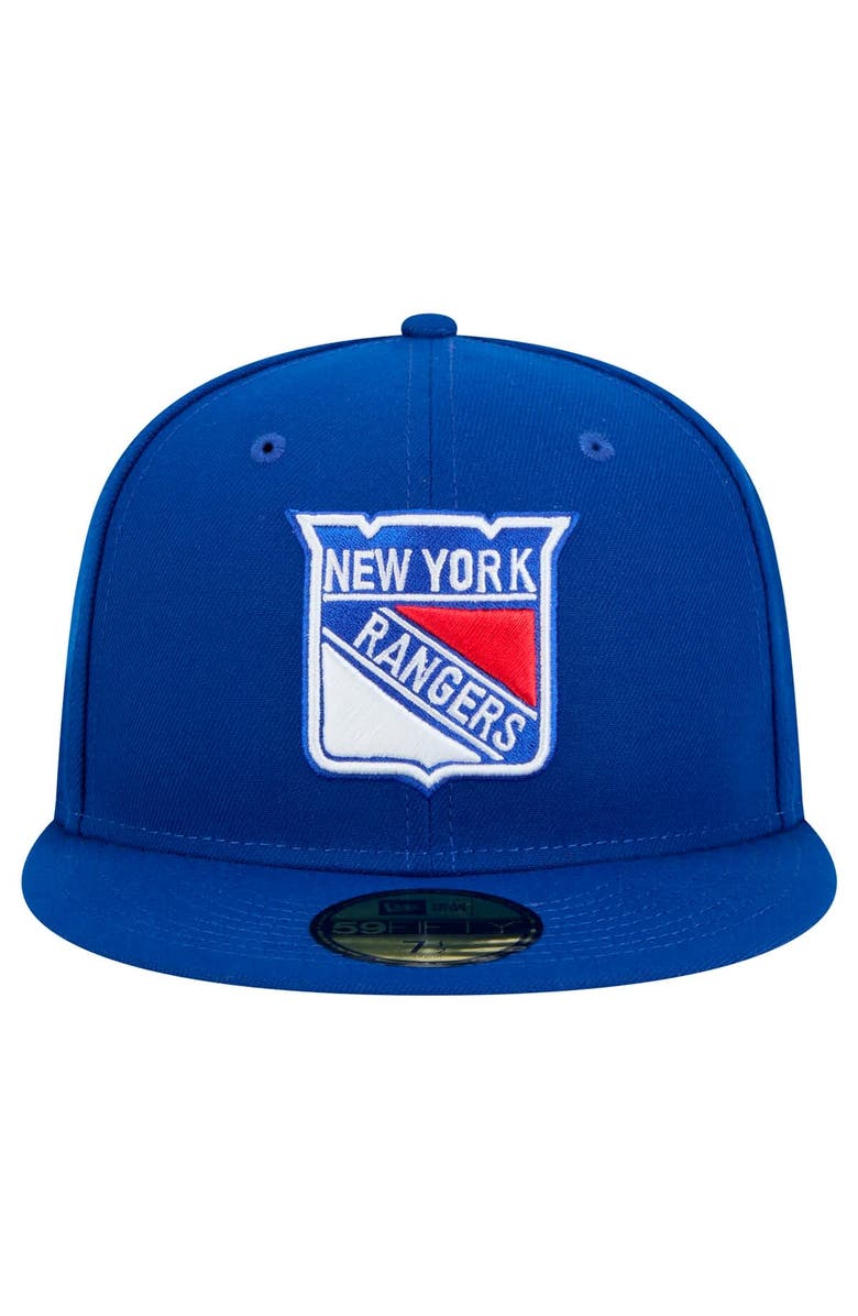 New Era Men's New Era Blue New York Rangers Core 59FIFTY Fitted Hat, Alternate, color, Blue