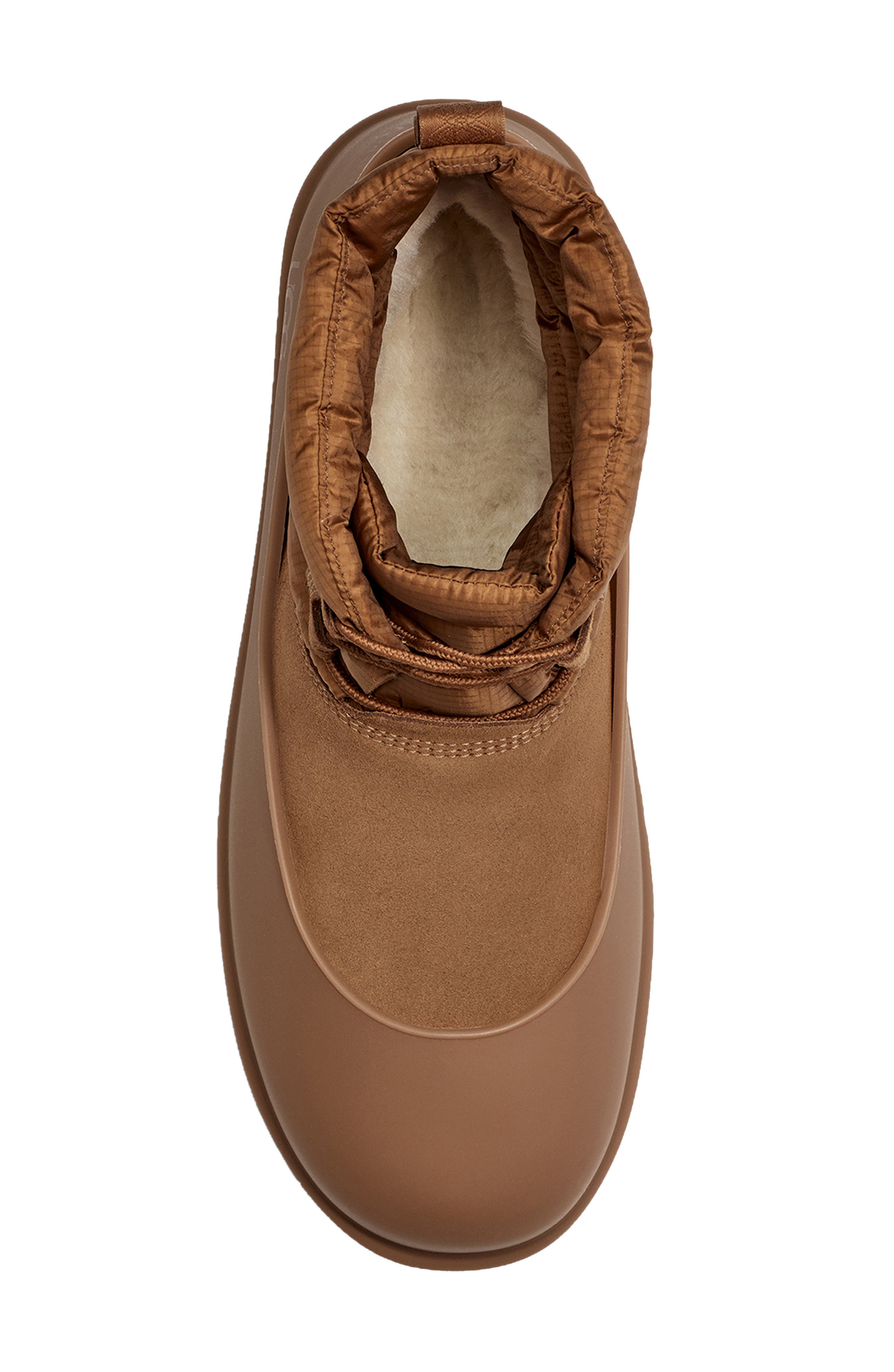 Classic Mini Lace-Up Waterproof Winter Boot, Alternate, color, CHESTNUT