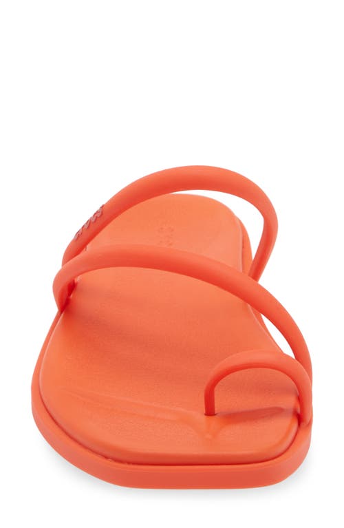 Crocs Miami Toe Loop Sandal In Lava