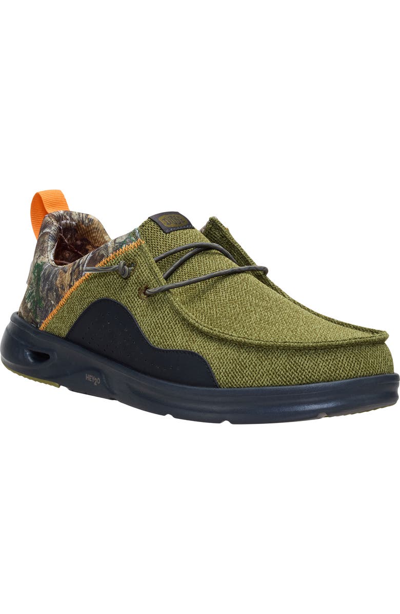 Hey Dude Wally HEY2O Realtree Edge Slip-On, Main, color, Green