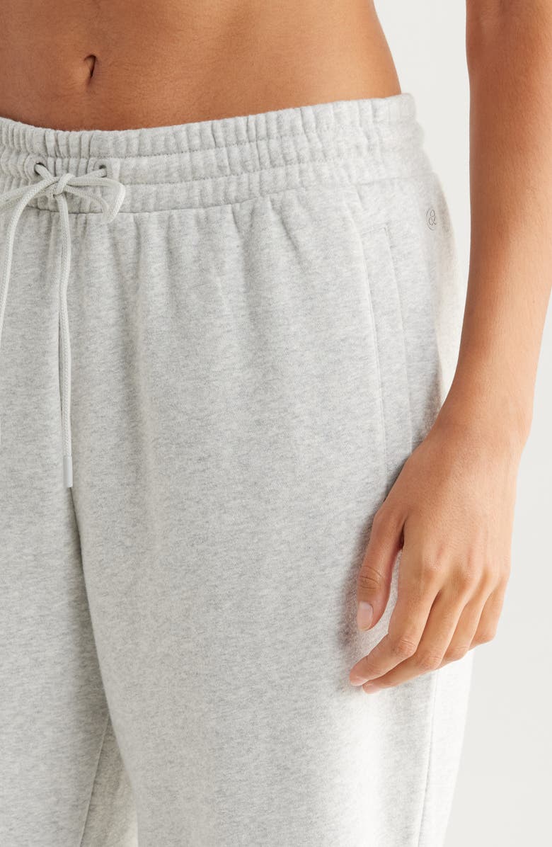 Zella Ultracozy Pleated Joggers, Alternate, color, Grey Light Heather