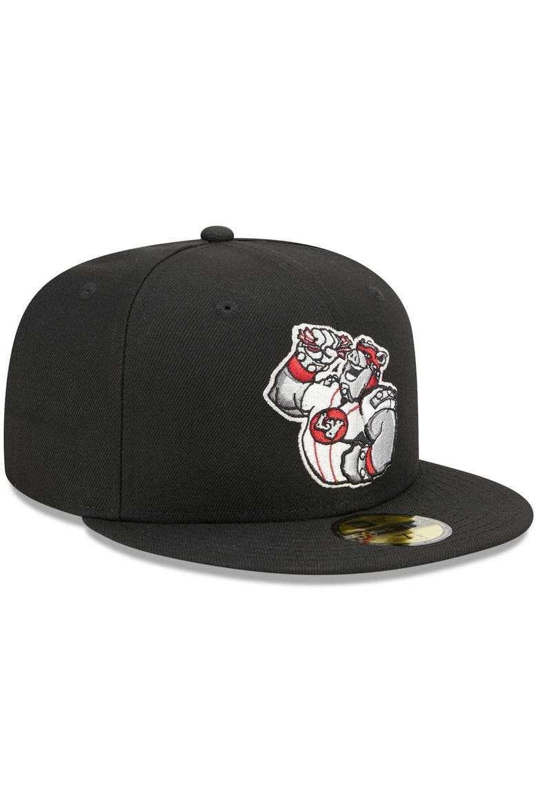 Men's New Era Black Lehigh Valley IronPigs Marvel x Minor League 59FIFTY Fitted Hat, Alternate, color, Black