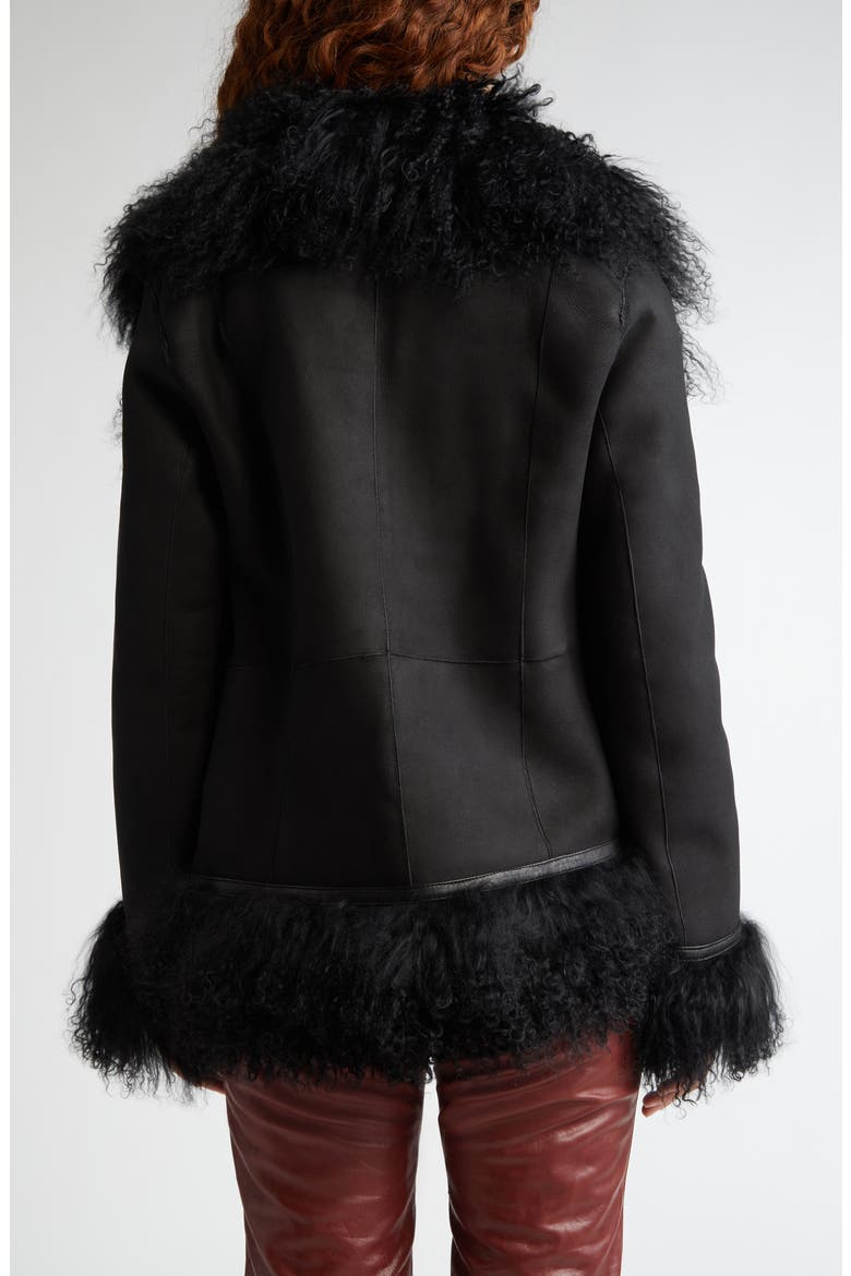 Bon Genuine Shearling Jacket, Alternate, color, BLACK