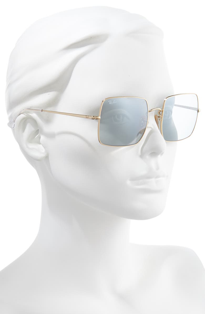 Ray-Ban 54mm Polarized Square Sunglasses, Alternate, color,