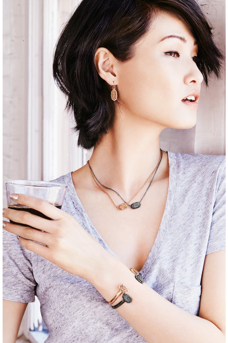 Lee Small Drop Earrings, Alternate, color, GOLD SPICE DRUSY