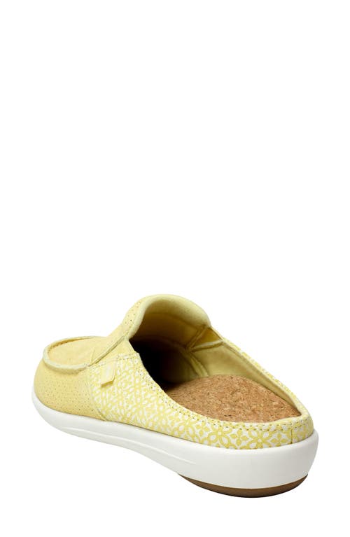 Revitalign Siesta Orthotic Clog Sneaker In Pale Banana