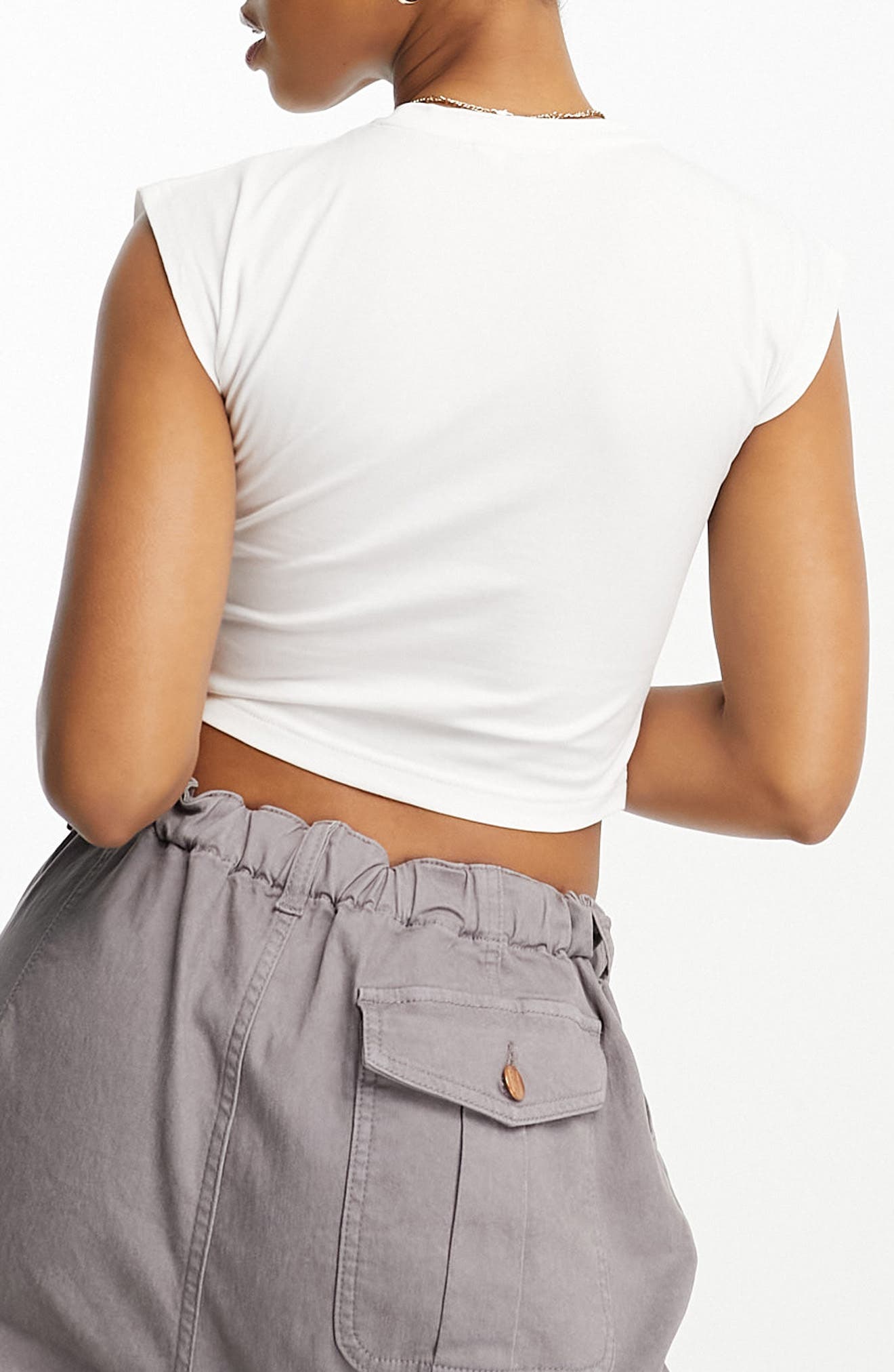 Miss Selfridge Corset Muscle Tee (Women) | Nordstrom