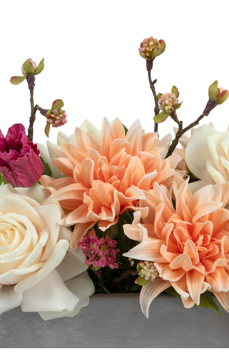 CocoBella Francesca RealTouch Mixed Floral Centerpiece, Alternate, color, Multicolor