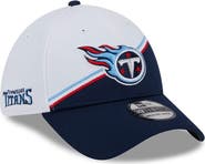New Era Men's New Era  White/Navy Tennessee Titans 2023 Sideline 39THIRTY Flex Hat