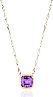 GOSHWARA Manhattan Cushion Pendant Necklace