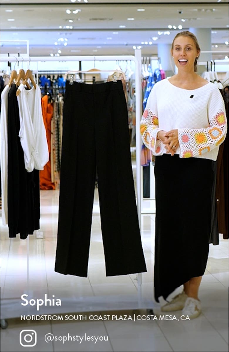 High Waist Wide Leg Trousers, sales video thumbnail